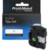 Image de Ruban compatible Brother TZe-141 - (18 mm) - Noir sur transparent
