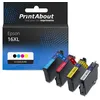 Image de Cartouche compatible Epson 16XL (T1631) - 4 couleurs - Multipack