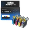 Image de Cartouche compatible Brother LC-223VALBP - 4 couleurs - Multipack