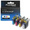 Image de Cartouche compatible Brother LC-227XLVALBP - 4 couleurs - Grande capacité - Multipack