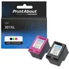 Image de Cartouche compatible HP 301 (N9J72AE) - Noir + 3 couleurs - Grande capacité - Multipack