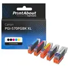 Image de Cartouche compatible Canon PGI-570 XL / CLI-571 XL PGBK/C/M/Y/BK - 5 couleurs - Grande capacité - Multipack