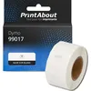 Image de Étiquette compatible Dymo 99017 - (50 mm x 12 mm) - Noir sur blanc