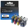 Image de Cartouche compatible Brother LC-229XLVALBP - 4 couleurs - Très grande capacité - Multipack