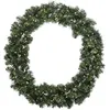 Image de Couronne prÃ©-Ã©clairÃ©e - KAEMINGK - 35 cm - Vert - Blanc chaud - IntÃ©rieur