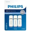 Image de Lot de 3 ClÃ©s USB 32 Go Philips USB2.0 Snow Edition Blanc et gris