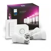 Image de Pack Philips Hue White & Color Ambiance E27 X3 - Kit De DÃ©marrage 3 Ampoules ConnectÃ©es + Interrupteur Avec Variateur
