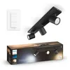 Image de Philips Hue Runner 3 Spots Noirs Avec Variateur