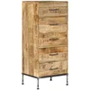 Image de Coffre Ã Tiroirs 45 X 35 X 106 Cm Bois De Manguier Massif