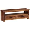 Image de Vidaxl Meuble Tv 118x30x40 Cm Bois Massif