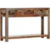 Image de vidaXL Table console avec 3 tiroirs 120x30x75 cm Bois massif de Sesham