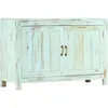 Image de vidaXL Buffet Bleu clair 110 x 35 x 70 cm Bois de manguier massif