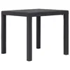 Image de Vidaxl Table De Jardin Marron 79x79x72 Cm Plastique Aspect De Rotin