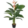 Image de vidaXL Plante artificielle Strelitzia avec pot Rouge 100 cm