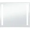 Image de vidaXL Miroir mural Ã  LED pour salle de bains 80 x 60 cm