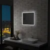 Image de vidaXL Miroir mural Ã  LED pour salle de bains 60x50 cm