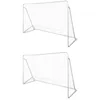 Image de Filets De But De Football Acier 2 Pcs 240x90x150 Cm