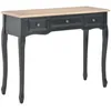 Image de Table De Console Et Coiffeuse Avec 3 Tiroirs Noir