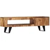 Image de Meuble TV 140x30x40 cm Bois massif de Sesham - vidaXL