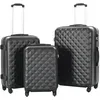 Image de Valise rigide 3 pcs Noir ABS