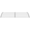 Image de Vidaxl Auvent De Porte Gris Et Transparent 200x75 Cm Pc
