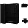 Image de Armoires VidaXL  Garde-robe d'angle  Noir 130x87x169 cm P31599704