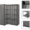 Image de vidaXL Garde-robe d'angle Gris 130 x 87 x 169 cm