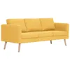 Image de CanapÃ© Ã 3 Places Tissu Jaune