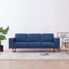 Image de vidaXL CanapÃ© Ã  3 places Tissu Bleu