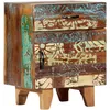 Image de Table De Chevet SculptÃ©e Ã La Main 40x30x50cm Bois RÃ©cupÃ©ration