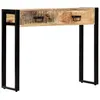 Image de Table Console 90 X 30 X 75 Cm Bois De Manguier Massif