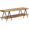 Image de vidaXL Meuble TV 160x40x50 cm Bois solide de manguier