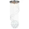 Image de Vidaxl Plafonnier Avec Perles De Cristal ArgentÃ© Spirale G9