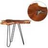 Image de Table basse 70 x 45 cm Bois de teck massif et polyrÃ©sine - vidaXL
