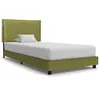 Image de vidaXL Cadre de lit Vert Tissu 90 x 200 cm