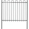 Image de Vidaxl ClÃ´ture De Jardin Avec Dessus En Cerceau Acier 1,8 M Noir