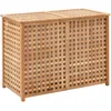 Image de Vidaxl Coffre Ã Linge 87,5x46x67 Cm Bois De Noyer Massif