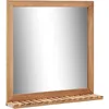 Image de Vidaxl Miroir De Salle De Bain 60 X 12 X 62 Cm Bois De Noyer Massif