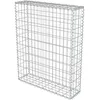 Image de Mur Ã Gabion Avec Couvercles Acier GalvanisÃ© 80x20x100 Cm