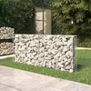 Image de Vidaxl Mur Ã Gabion Avec Couvercles Acier GalvanisÃ© 200 X 20 X 85 Cm