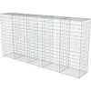 Image de Vidaxl Mur En Gabion Avec Couvercles Acier GalvanisÃ© 300 X 50 X 150 Cm
