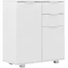 Image de vidaXL Buffet Blanc brillant 71 x 35 x 80 cm Bois d'ingÃ©nierie