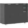 Image de Buffet Noir Brillant 107 X 35 X 76 Cm
