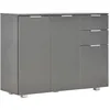 Image de Buffet Gris Brillant 107 X 35 X 76 Cm