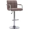 Image de vidaXL Tabouret de bar Taupe Tissu