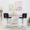 Image de vidaXL Chaises de bar lot de 2 noir tissu