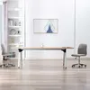 Image de vidaXL Chaises Ã  manger lot de 2 gris clair tissu