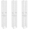 Image de Paniers De Gabion 3 Pcs Acier GalvanisÃ© 25 X 25 X 197 Cm