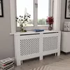 Image de vidaXL Cache-radiateur Blanc 152x19x81,5 cm MDF