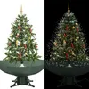 Image de VIDAXL Arbre de NoÃ«l neigeux avec base de parapluie Vert 140 cm